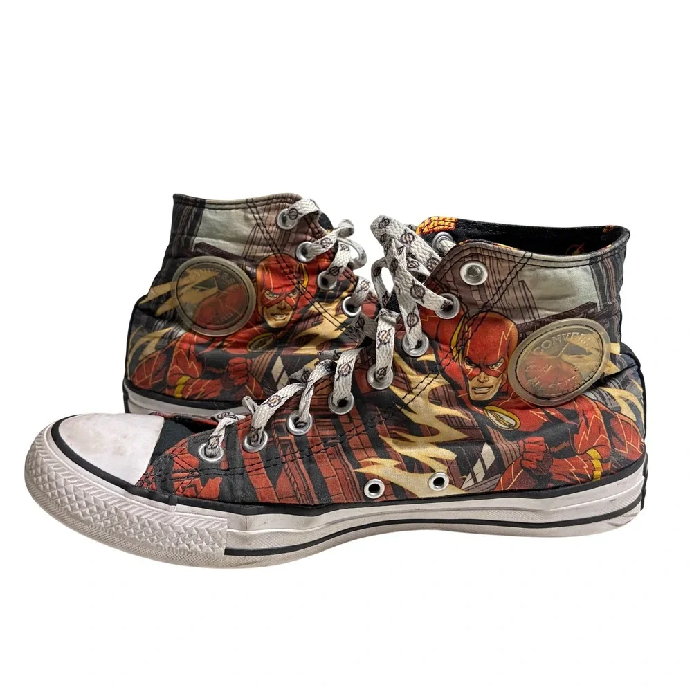 Converse Chuck Taylor All Star DC Comics The Flash High Top Sneakers Men 8 WN 10 - Picture 11 of 11